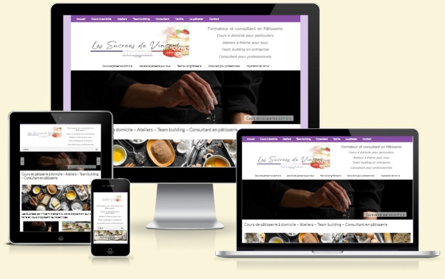 Site web des Sucrées de Vincent